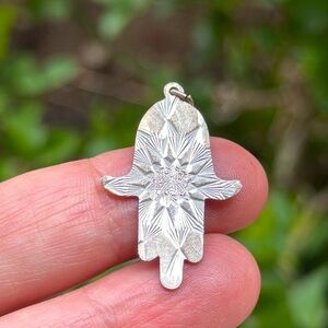 Silver Hamsa Pendant